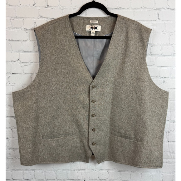 JOSEPH ABBAUD beige (gray undertone) mens career classic fit vest 6X NWOT - Picture 1 of 6